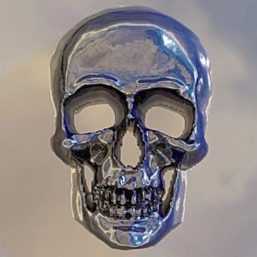 metallic skull