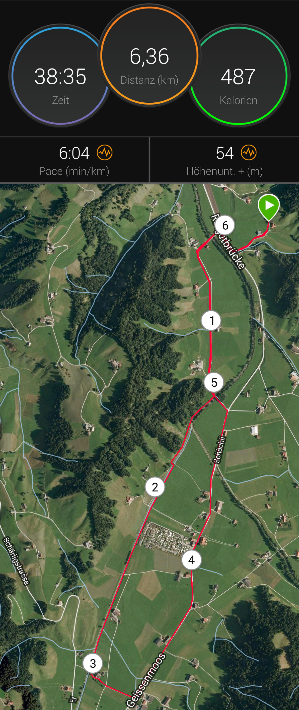 6 Kilometer-Lauf Wittenmoos-Marbach